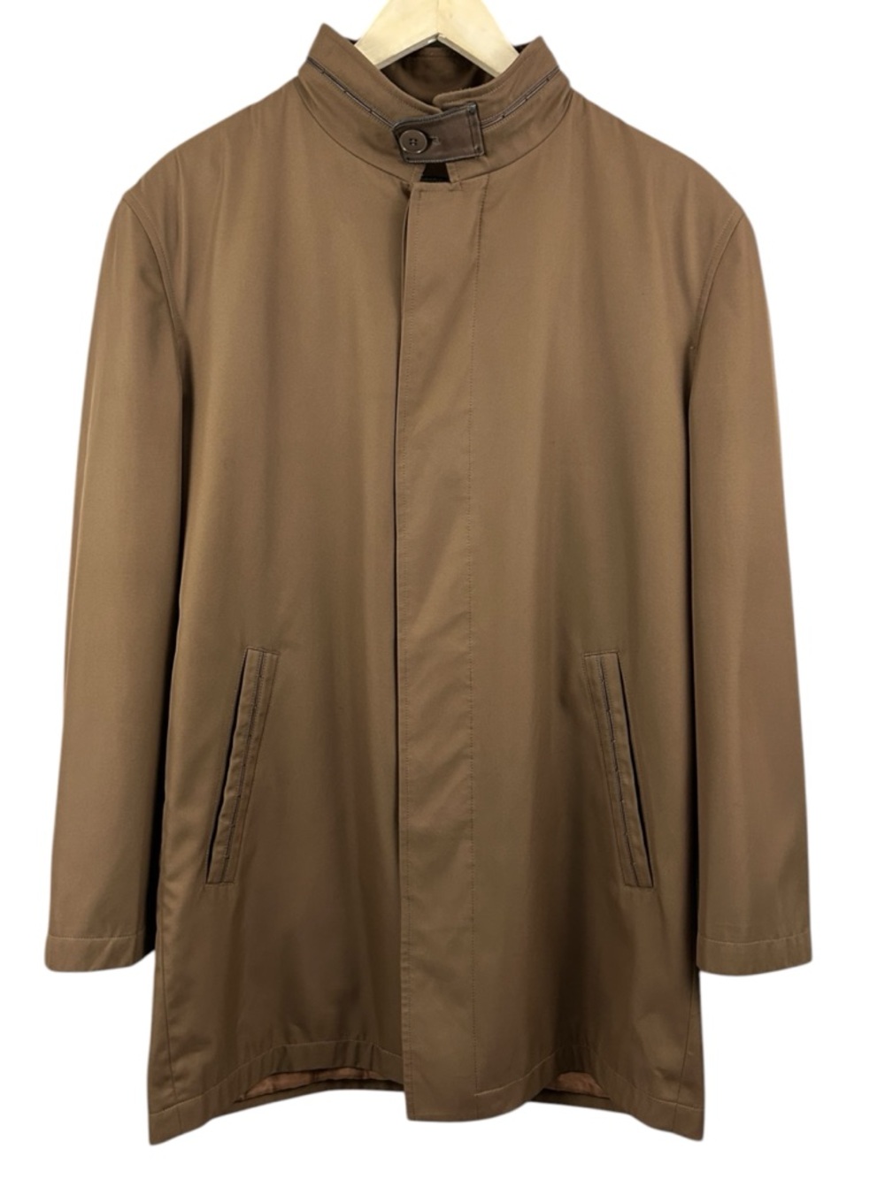 Three Ace Mock Neck Brown Jacket Size Large